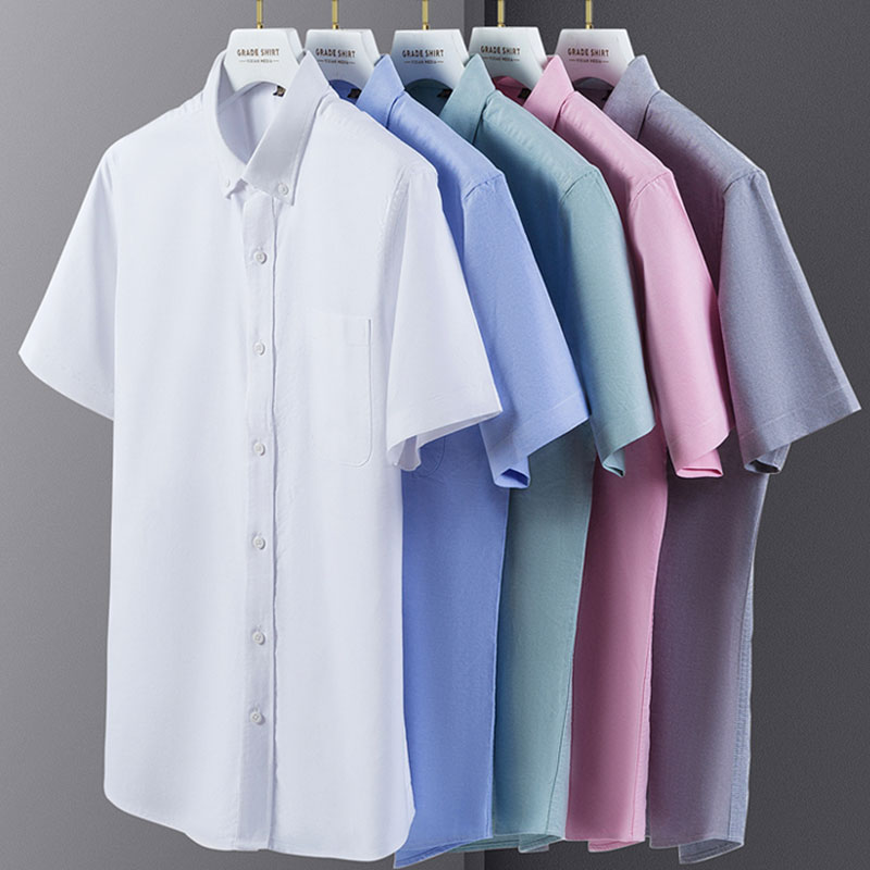 Summer new 100% cotton Oxford  - огляд і ціна Oxford Cotton Casual Shirt Business