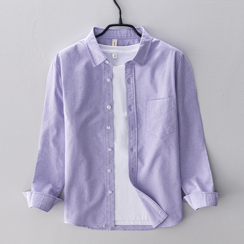 New style long-sleeved brand c - огляд і ціна Oxford Cotton Casual Shirt Business