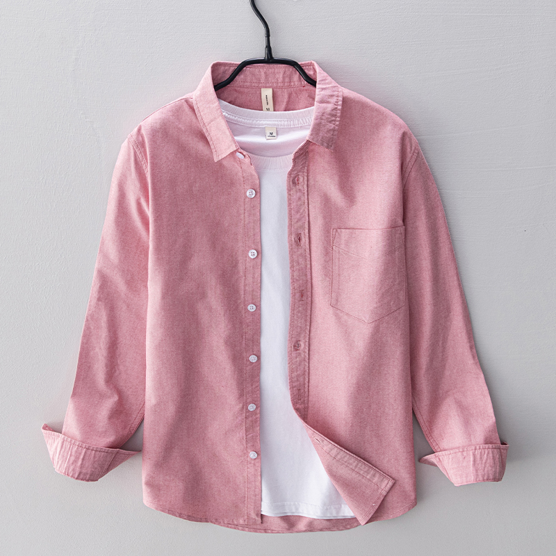 New style long-sleeved brand c - огляд і ціна Oxford Cotton Casual Shirt Business