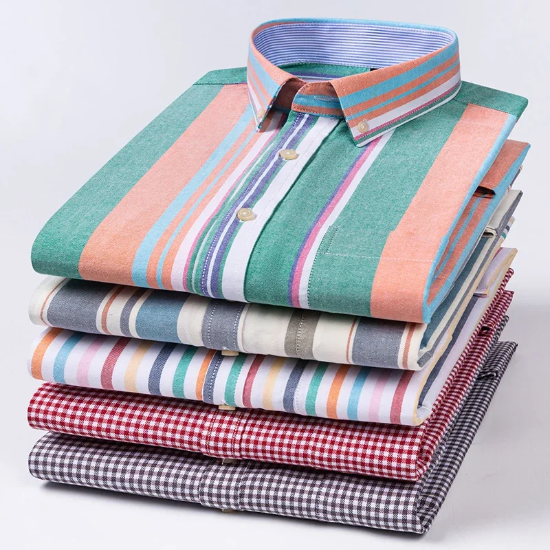 2026 100% Cotton Oxford Stripe - огляд і ціна Oxford Cotton Casual Shirt Business